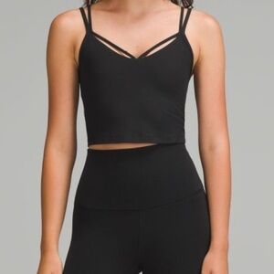 Lululemon Align™ Strappy Ribbed Tank Top - Light Support - Black - Size 6